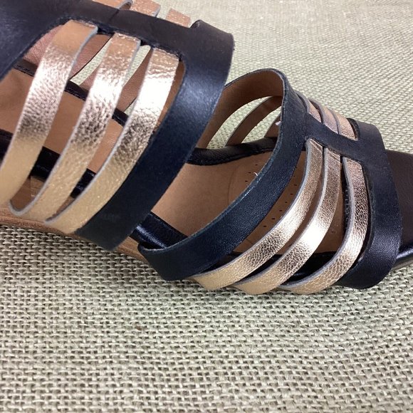 Softt Leather Wedges Slip On Sandals - Picture 6 of 13